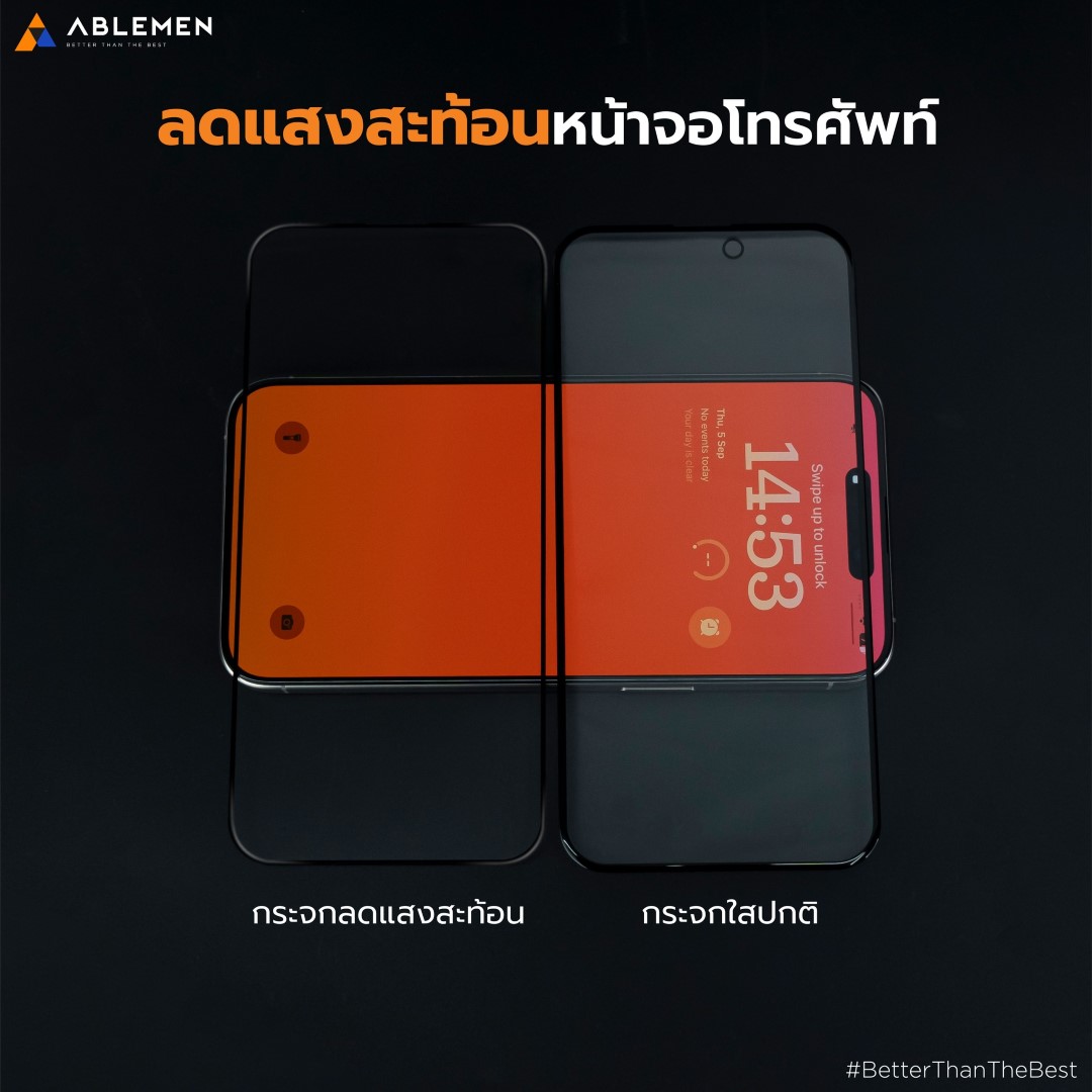 (ลดแสงสะท้อน) ABLEMEN FF 5XC AR Anti Reflective รับประกัน 5 ปี แท้ ใช้สำหรับ iPhone 17 Pro Max 16 Pro Max ใบกำกับภาษี