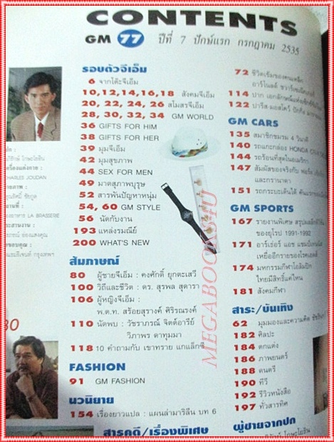 นิตยสารGM เล่มที่077 กรกฎาคม 2535 ปกอภิรักษ์ โกษะโยธิน สัมภาษณ์ คงศักดิ์ ยุกตะเสวี สภาพดี