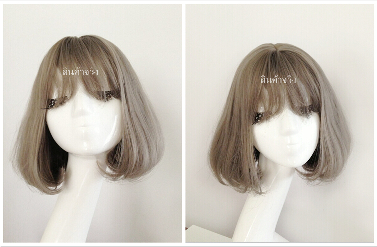 SW201 วิกผมหนังศรีษะกว้าง หน้าม้า ทรงผมสวย น่ารักมากๆคะ เอาใจคนชอบทำสีผม หนังศรีษะเหมือนจริง ใส่เนียนมากๆ คอนเฟิมจ้า เส้นผมไม่มีความเงา( ทรงผมเเละเส้นผมเหมือนจริงเกือบ 100% )