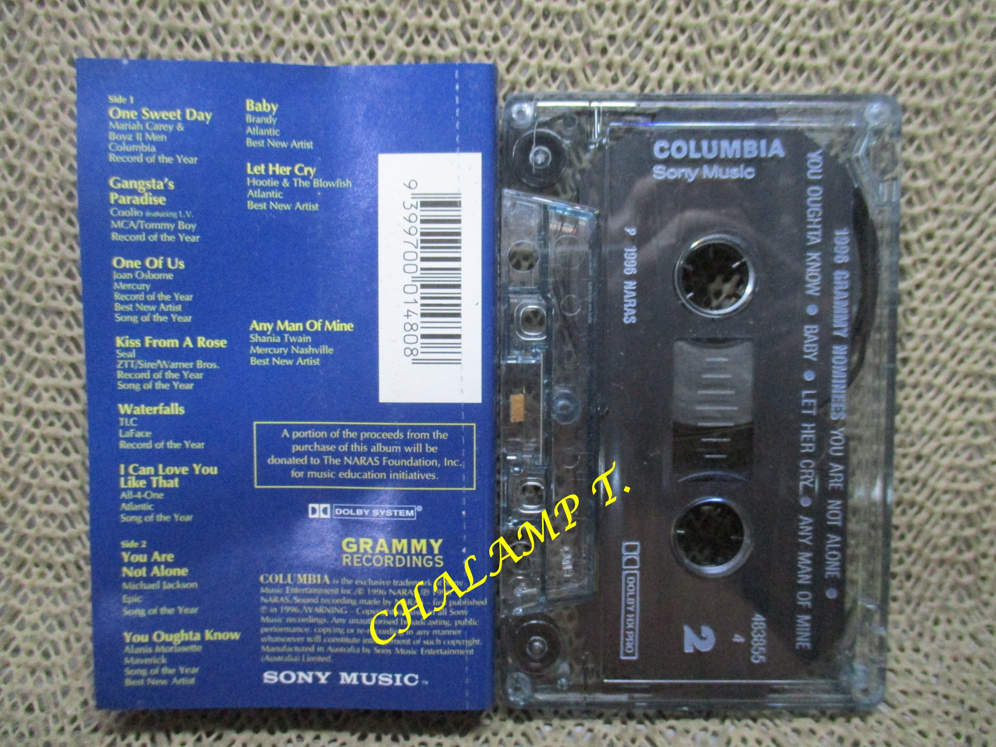 เทปเพลงสากล 1996 Grammy Nominees