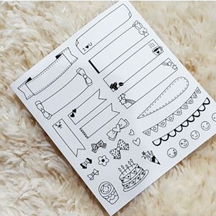 สติกเกอร์น่ารักๆ สติกเกอร์ DIY ตกแต่งไดอารี่ หรืออื่นๆ