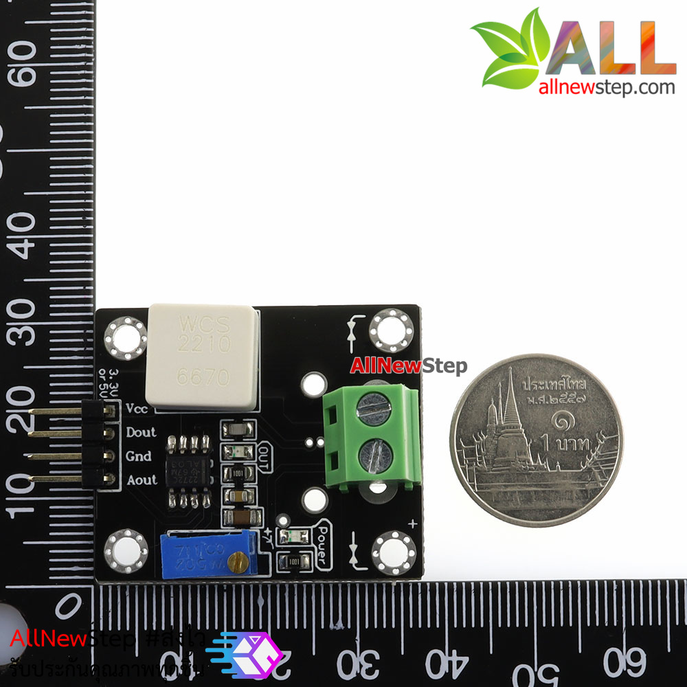 WCS2210 Hall Effect DC and AC Current Sensor Module