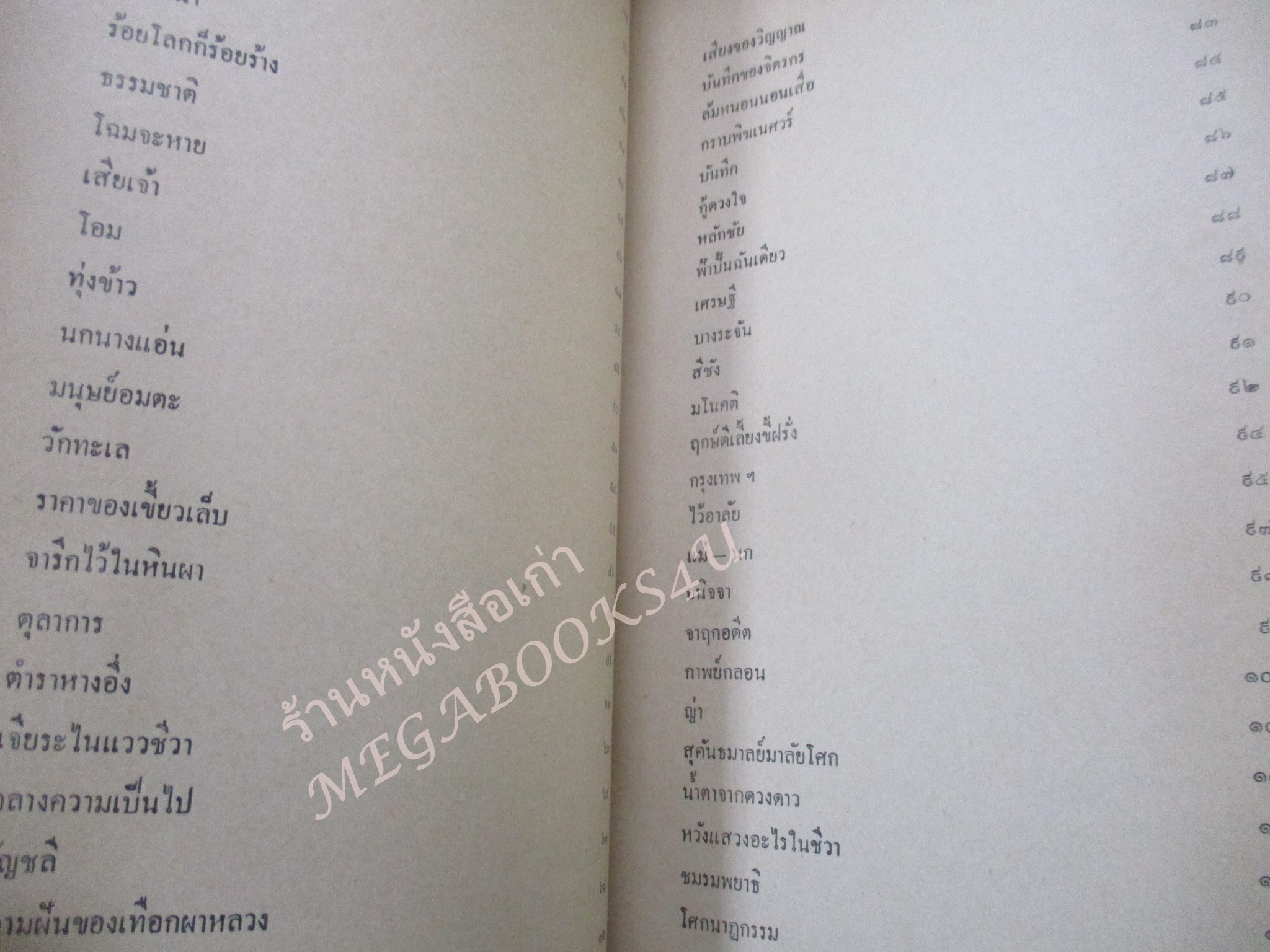 กวีนิพนธ์ โดย อังคาร กัลยาณพงศ์ / ด้านบนกระดาษปกหน้าซีด / หนังสือดีร้อยเล่มที่คนไทยควรอ่าน