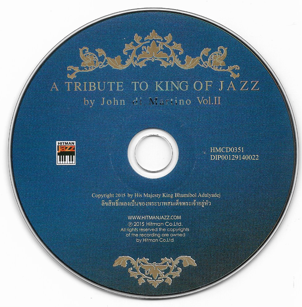 Used CD,บทเพลงพระราชนิพนธ์ (16 Bit) A Tribute To King Of Jazz By John Di Martino Vol.2(ไม่มีปก)(แผ่น CD ไม่มีรอย)(A)(2558)