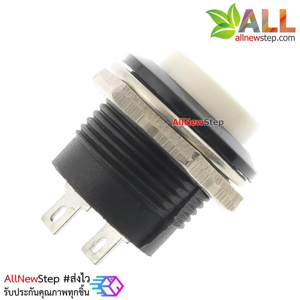 สวิตช์กดติดปล่อยดับ รีเซตสวิตช์ R13-507 250V 3A ขนาด 16MM สีขาว