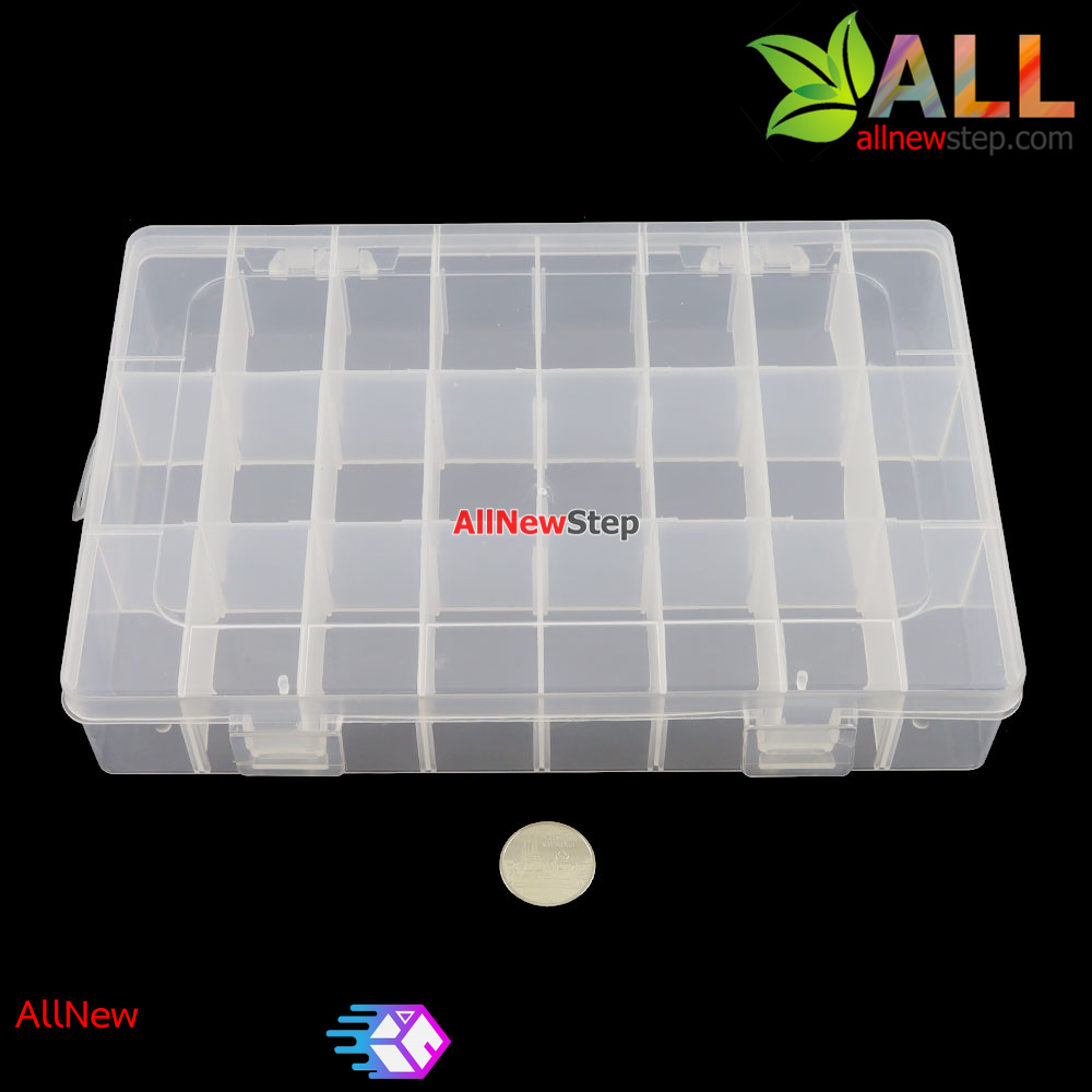 กล่องพลาสติกเก็บอุปกรณ์ 24 ช่อง ขนาด 190x125x35mm