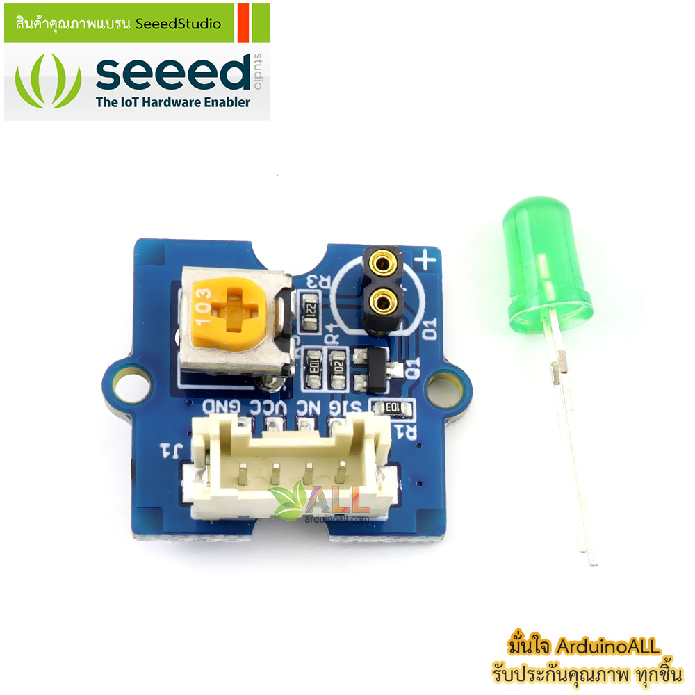 โมดูล LED Grove Green LED สีเขียว ของแท้จาก Seeed Studio