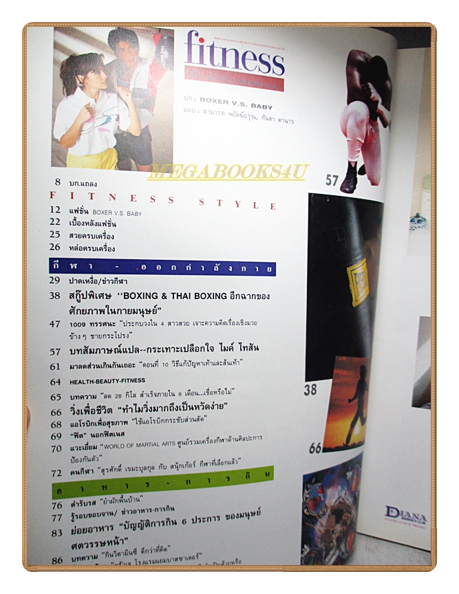นิตยสารFITNESS No.13 ปี2534 สภาพดี ปก สามารถ พยัคฆ์อรุณ กันตา ดานาว