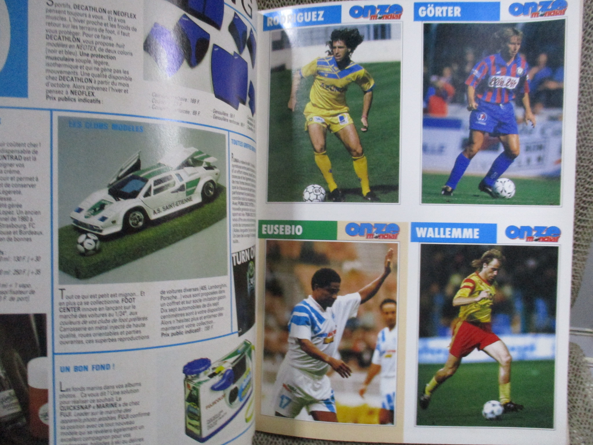 ONZE MONDIAL มีโปสเตอร์ Tomas Brolin ---สตาร์ซอคเกอร์ ฟุตบอล