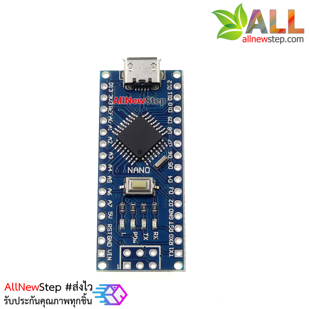 Nano 3.0 Micro USB Atmega328 รุ่นใหม่ CH340 ยังไม่บัดกรีขา Arduino Compatible หัวต่อแบบ micro usb