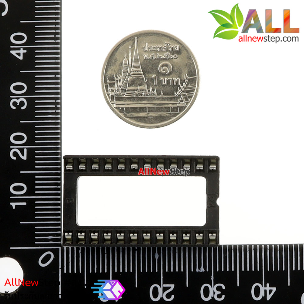 Socket IC อย่างดีขากลมแบบกว้าง 24 ขา socket 24p