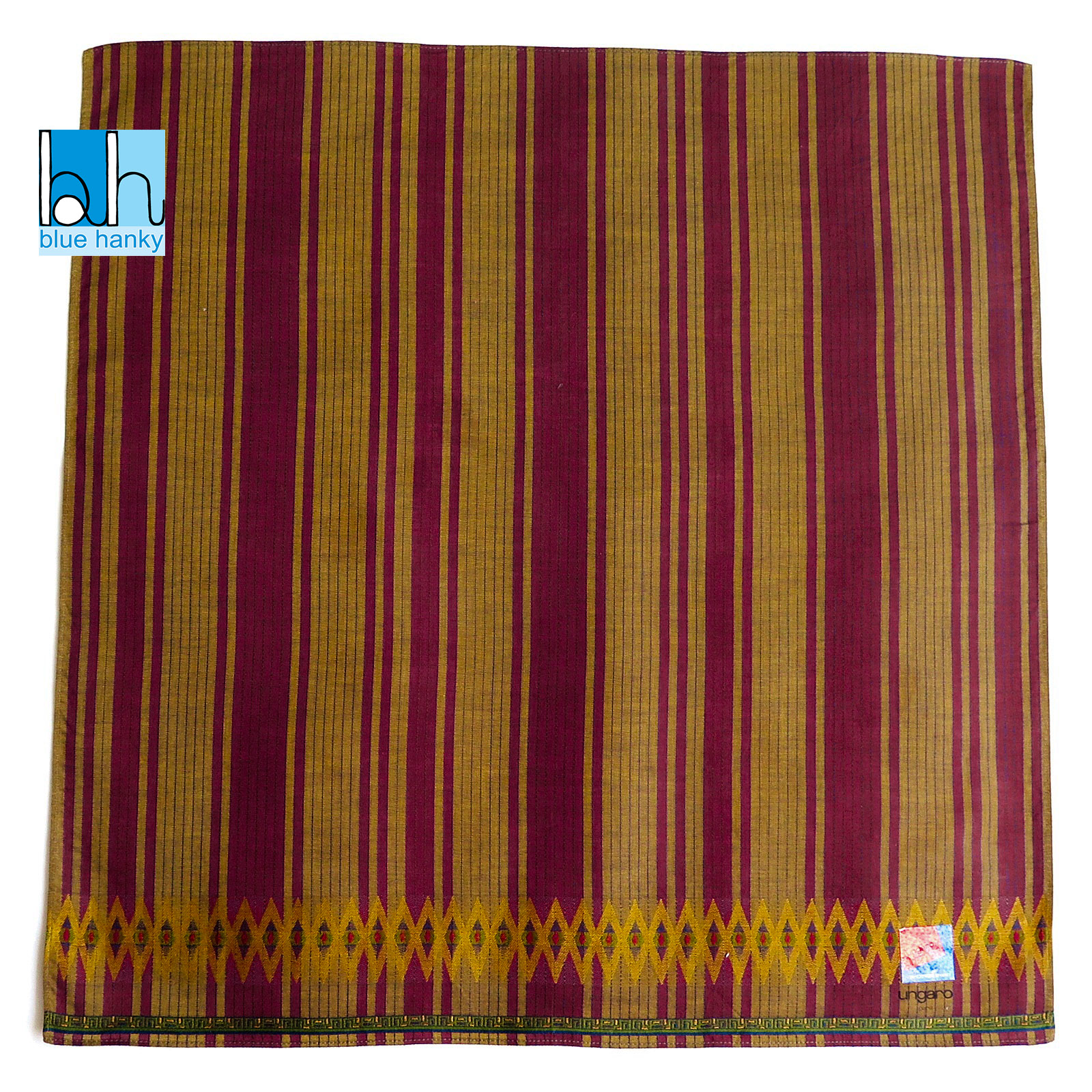 #188 19" ungaro ผ้าเช็ดหน้ามือ2 สภาพดี ผ้าเช็ดหน้าผืนใหญ่