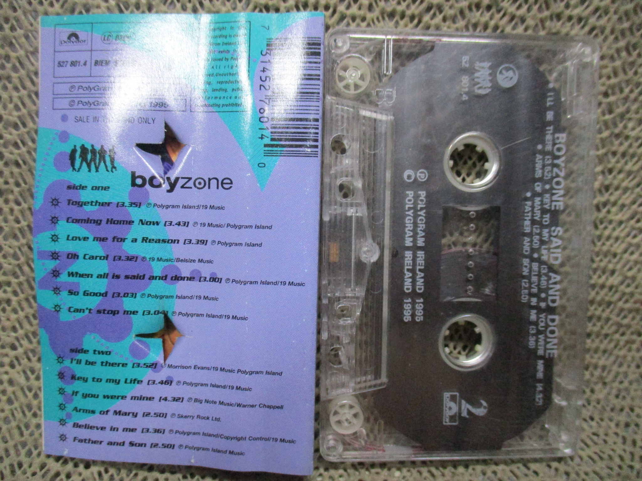 เทปเพลงสากล BOYZONE / SAID AND DONE