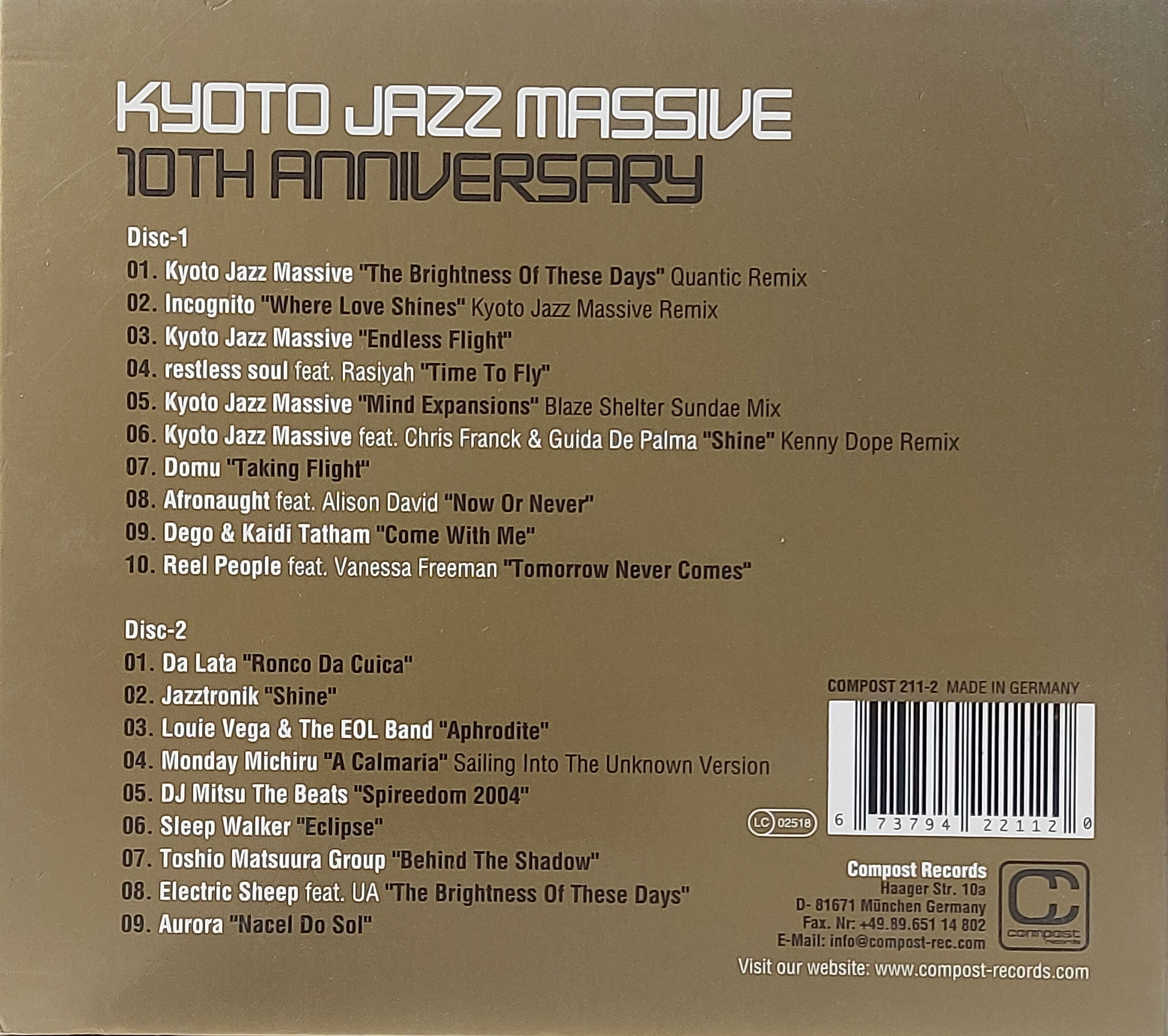 Used CD,Kyoto Jazz Massive - 10th Anniversary (C)(2006)(Germany)