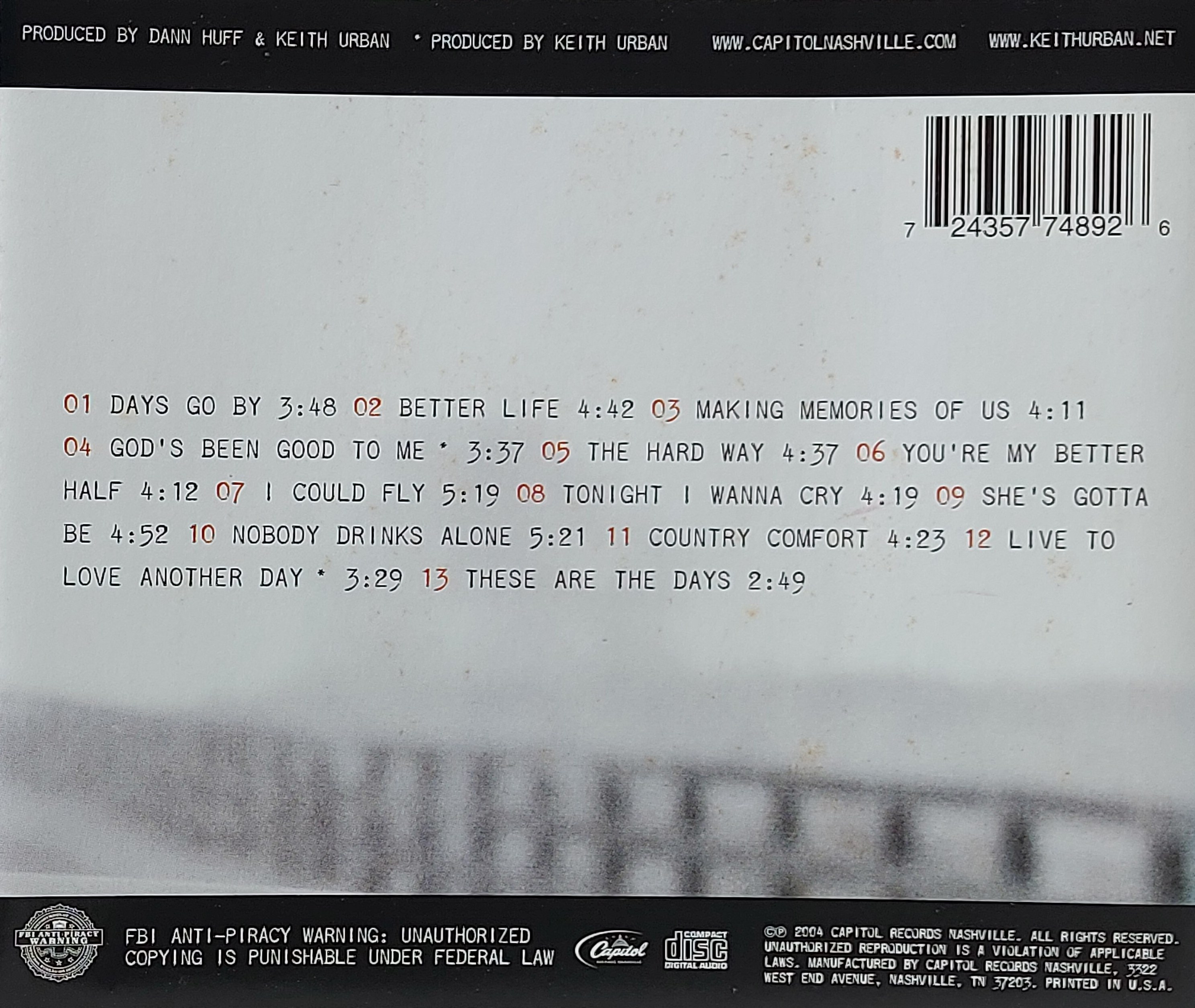 Used CD,Keith Urban - Be Here (B)(2004)