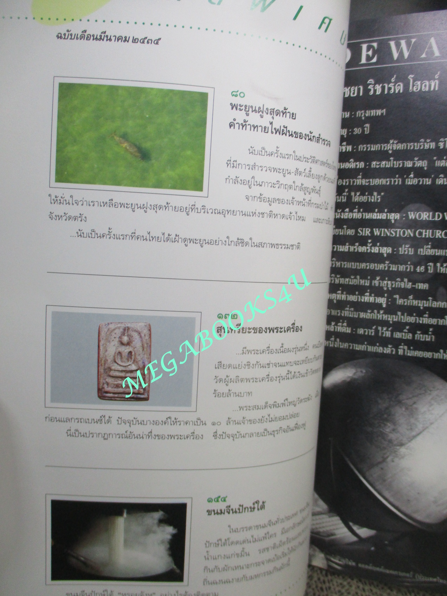 นิตยสารสารคดี ฉบับที่08 ปี2535 พะยูน พระเครื่อง ขนมจีนภาคใต้