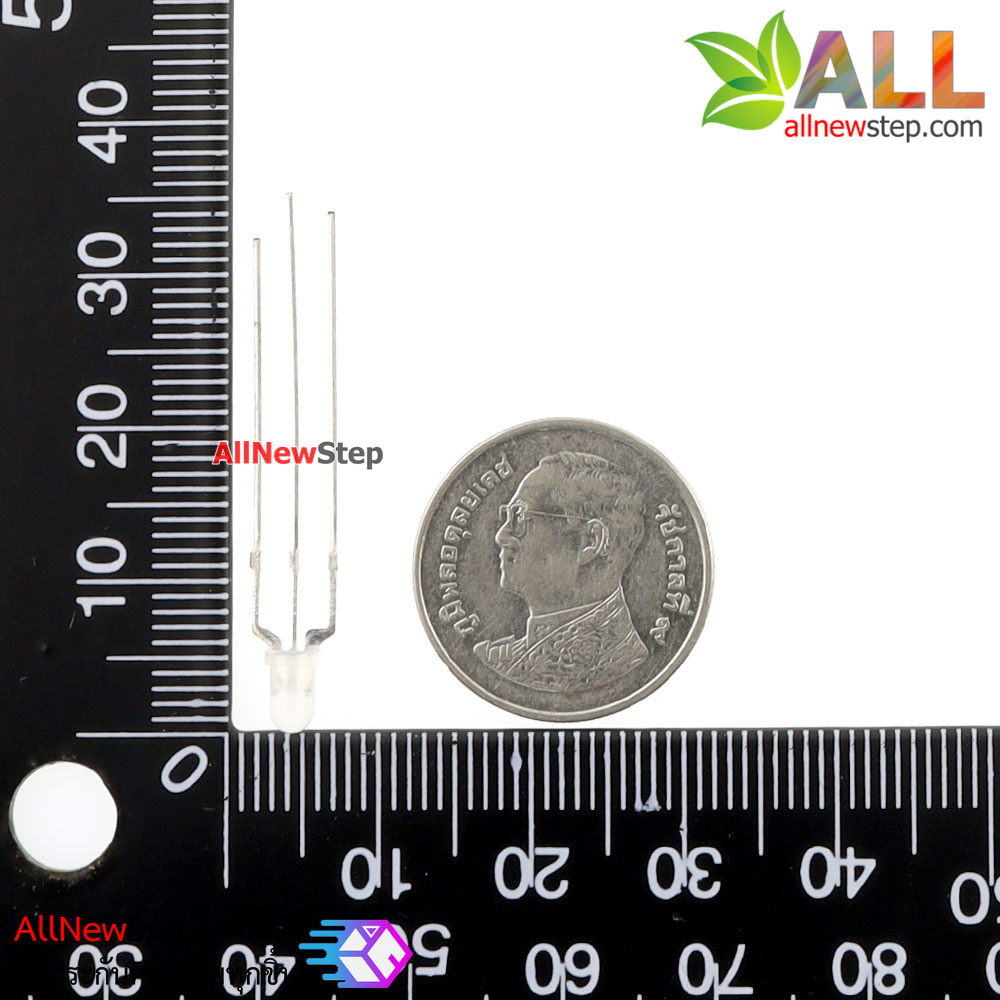 LED 3mm แบบ 2 สี สีแดงและสีเขียว แบบไฟบวกร่วม