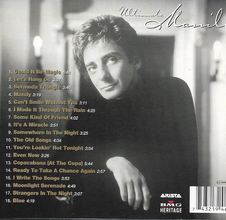 CD,Barry Manilow - Ultimate Manilow (2002)(Thai)