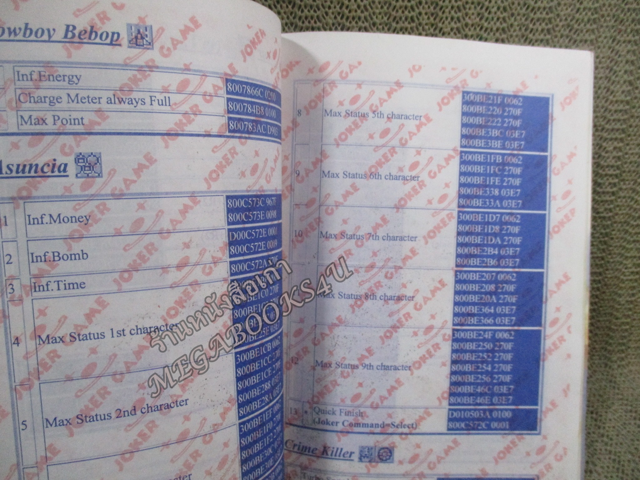 คู่มือเฉลยเกมส์ คู่มือสูตรอมตะ เล่ม16 / JOKER GAME / SOUKAIGI / ตัวหนังสือ แข็งแรง สภาพภายในดีา