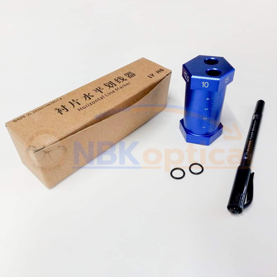 อุปกรณ์วัดเลนส์เครื่องหมายมาร์ค เส้นแนวนอน