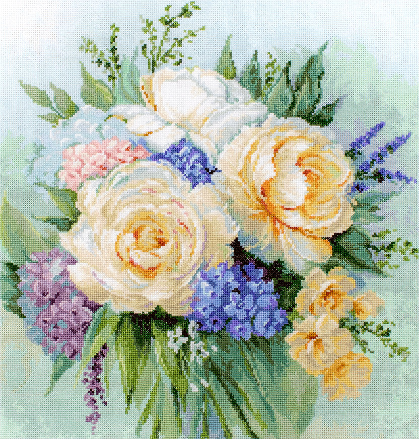 Luca-S ชุดปัก Floral Bouquet