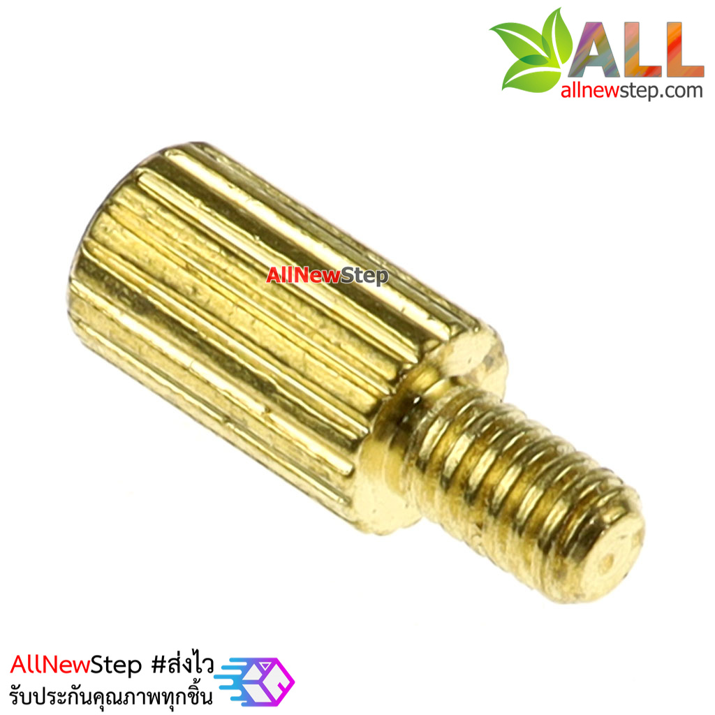 น็อตทองเหลือง NUT M2 ขนาด 5+3mm