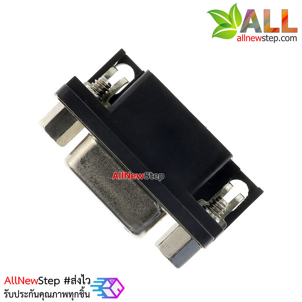 Black DR9 female DR9 hole curved needle welding type DB9 curved needle serial female