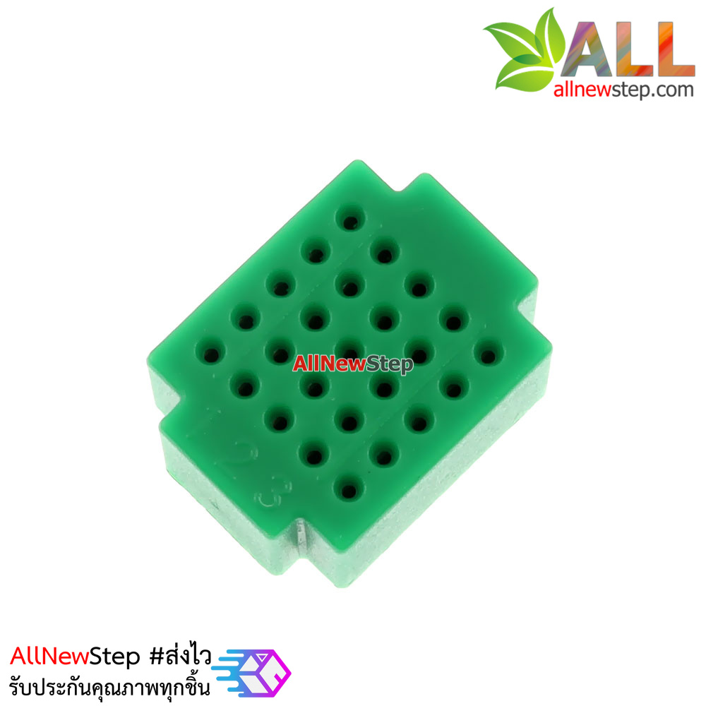 Breadboard แบบ Block ขนาดเล็ก 25 จุด สีเขียว