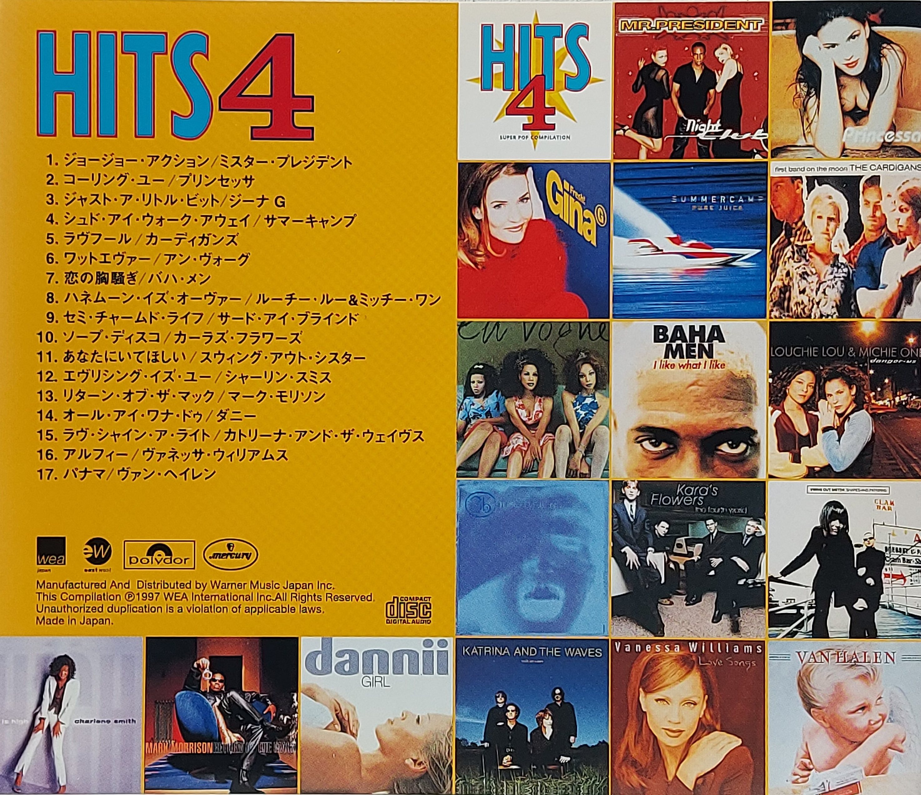 Used CD,Hits 4 Super Pop Compilation (A)(Various Artists)(1997)(Japan)