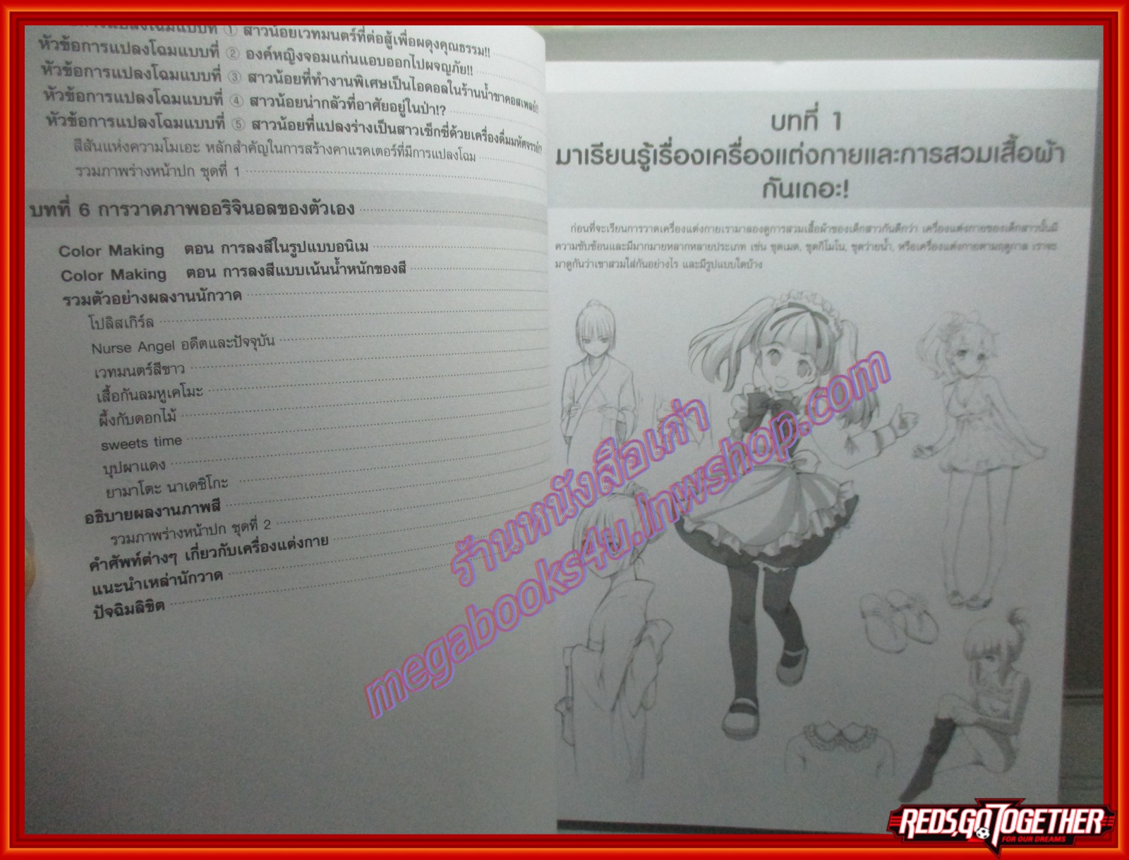 การ์ตูน วาดโมเอะคาแรคเตอร์แบบมืออาชีพ ฉบับการวาดเครื่องแต่งกาย