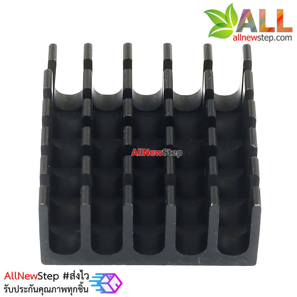 แผ่นระบายความร้อน สีดำ 22x22mm