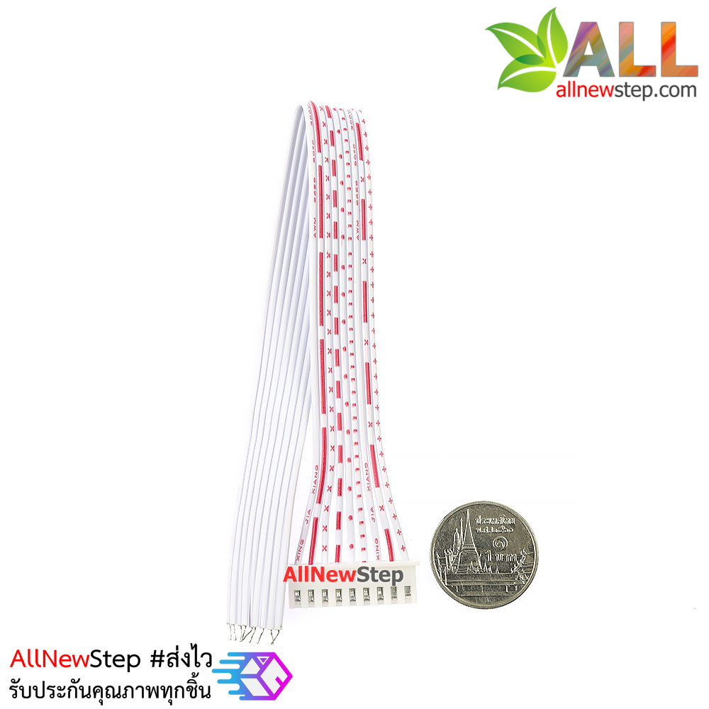 สายแพ 9P ตัวเมีย single head line 20CM ระยะห่าง 2.54mm 9P