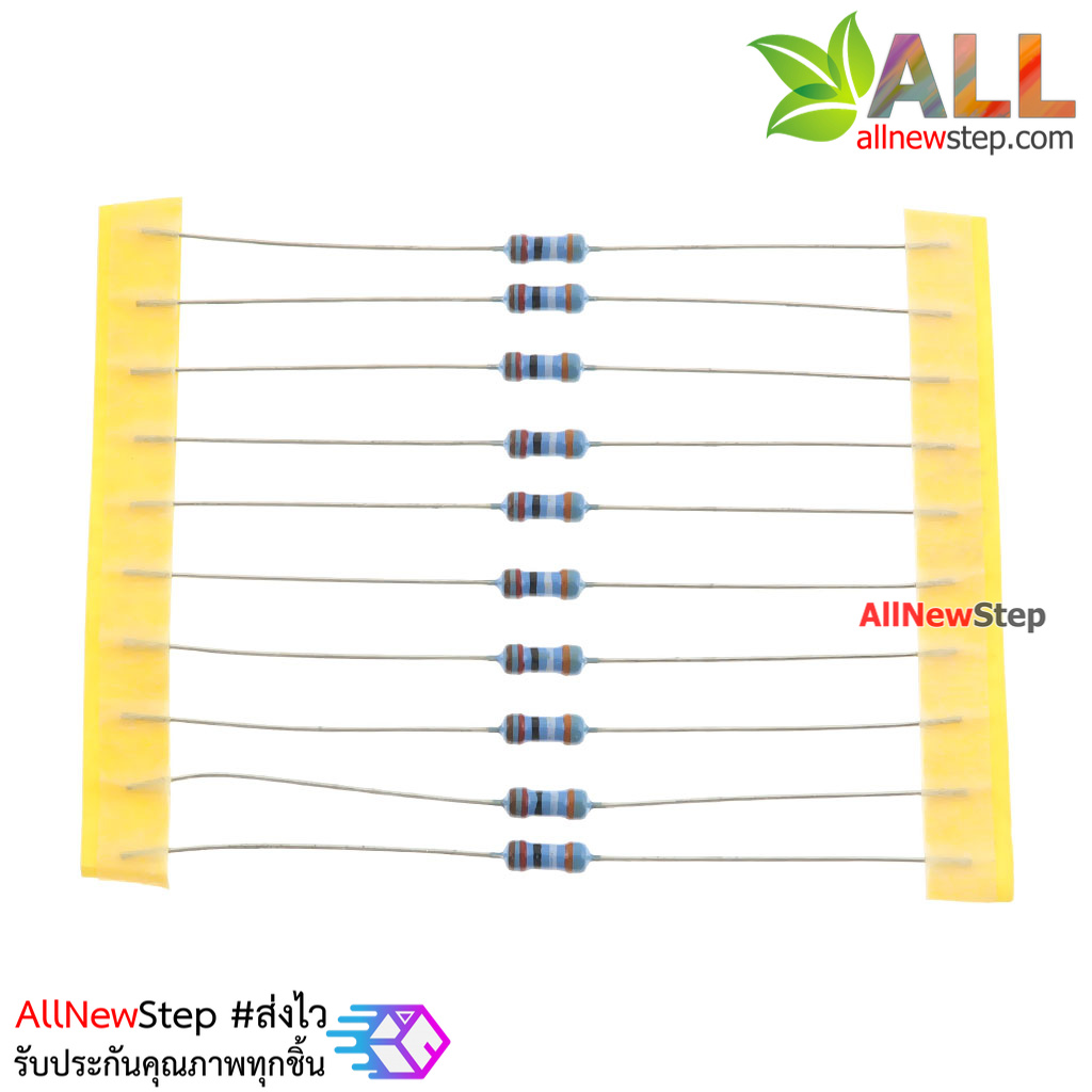 ตัวต้านทาน 39 K 1/4W Metal film 39k 1% จำนวน 10 ชิ้น