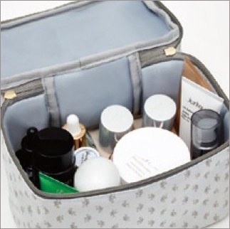 ❌เลิกจำหน่าย❌ (มีกล่อง) IENA กระเป๋าใส่เครื่องสำอาง 2 ชั้น สามารถเก็บเครื่องสำอางที่คุณใช้ทุกวัน