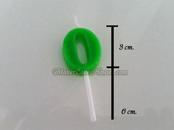 เทียนปักเค้กรูปตัวเลข แบบแยกชิ้น