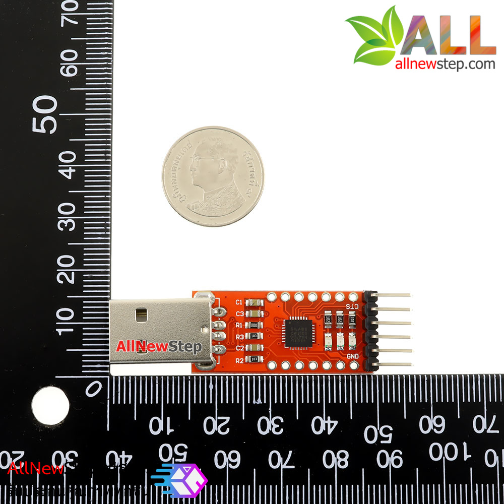 โมดูล USB to TTL UART (CP2102) with DTR/CTS pinout