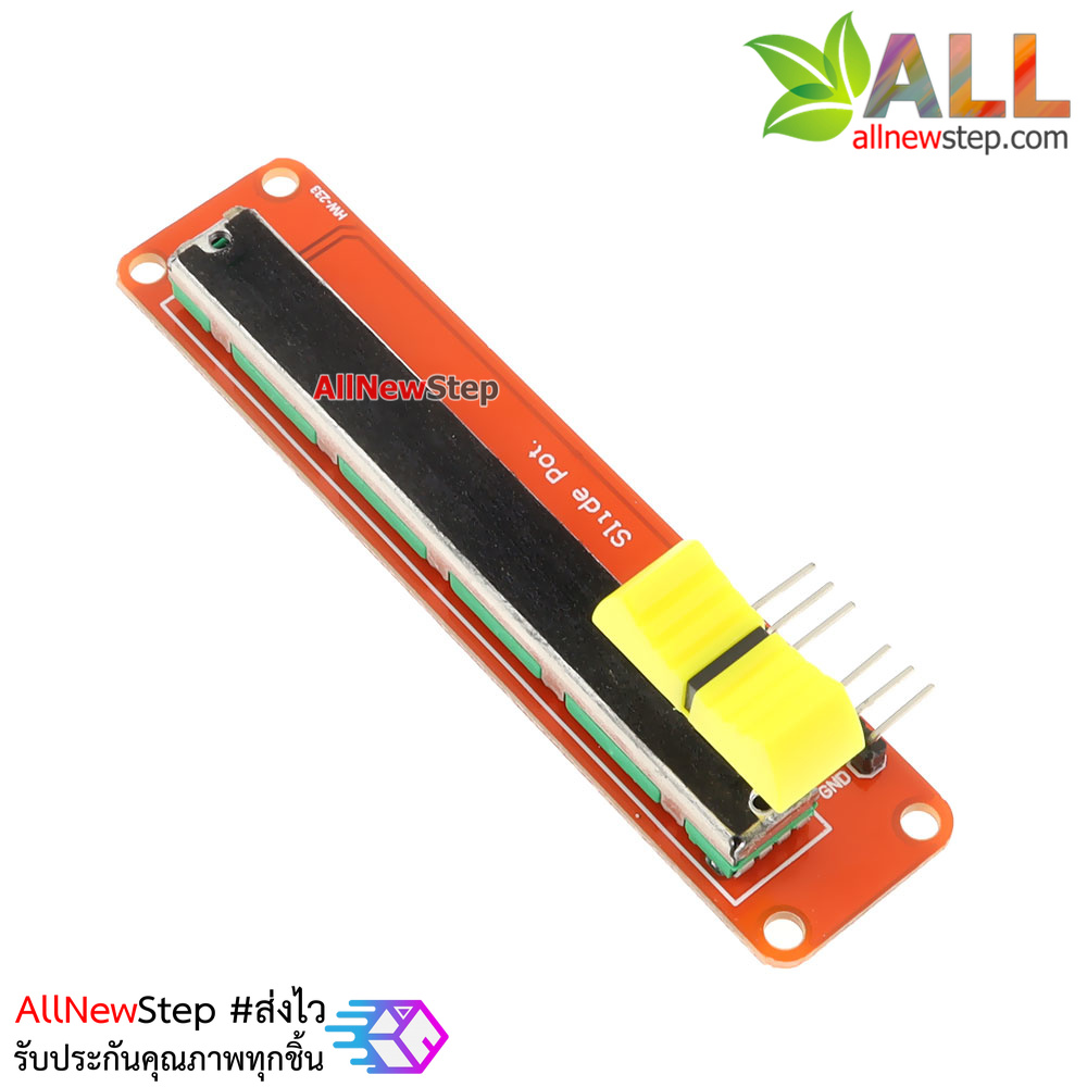 Slide Potentiometer Module Adjustment Potentiometer Module 10 kOhm ตัวต้านทานปรับค่าได้แบบสไลต์สำหรับทดลอง