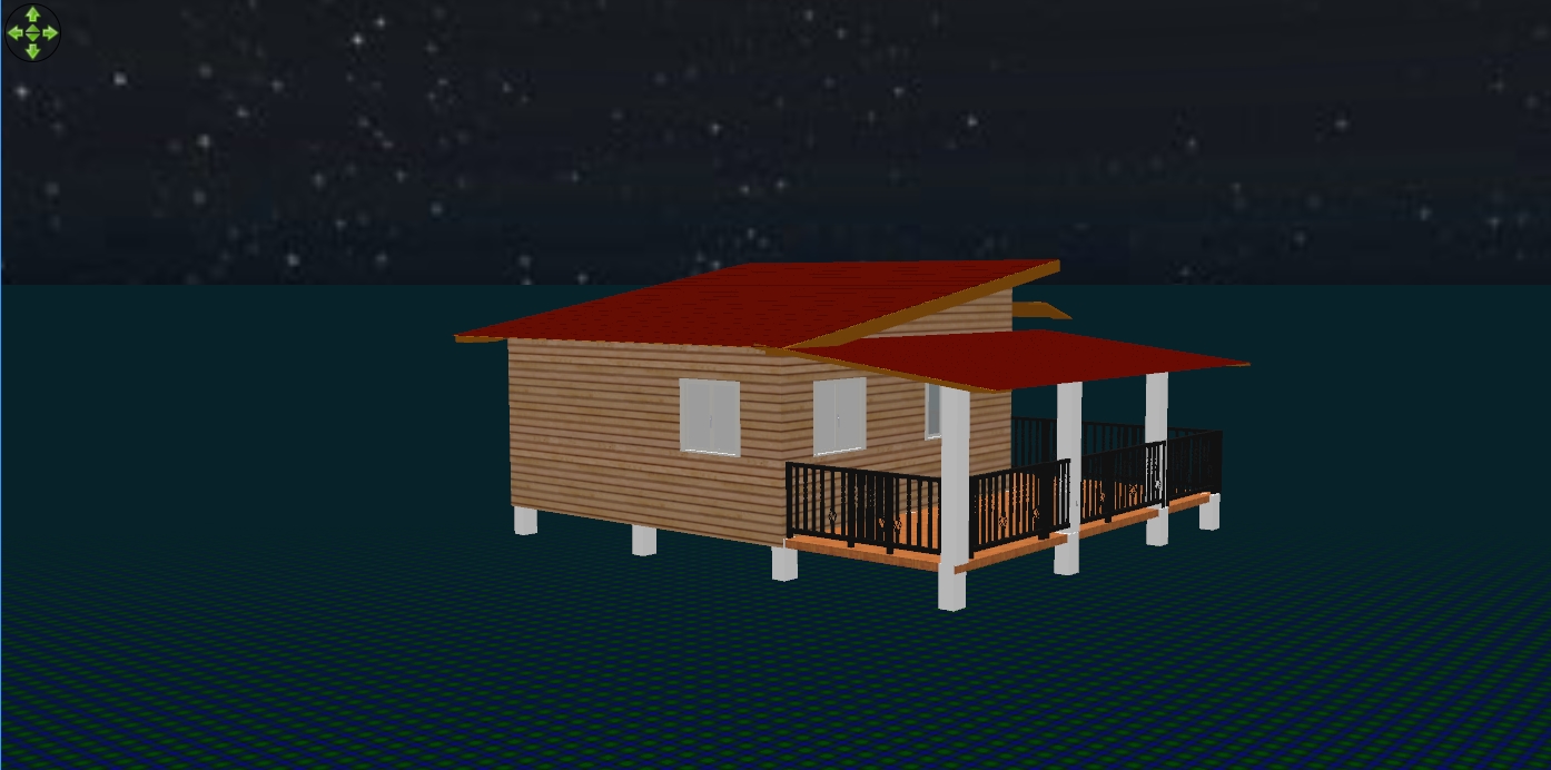 บ้านน็อคดาวน์ ขนาด 9 * 8 เมตร ในตัวบ้าน ขนาด 6*6 เมตร ราคา 550000 บาท