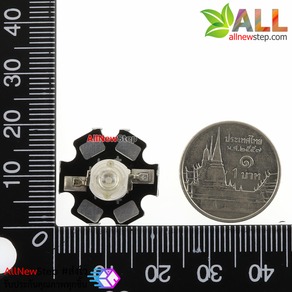 LED 1W High power blue with LED aluminum substrat ไฟ LED 1W LED สีน้ำเงิน