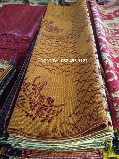 เสื่อพลาสติก ทอลาย 90*300ซม ผืนละ 140บาท ส่ง 100ผืน