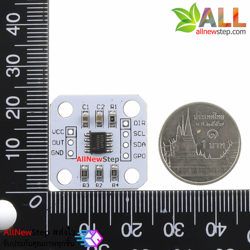 AS5600 magnetic encoder magnetic induction angle measurement sensor ...