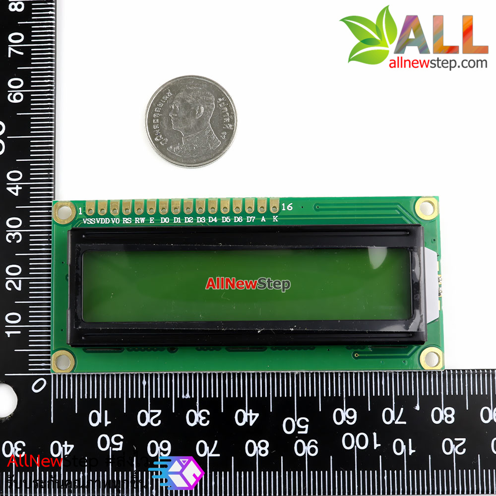 จอ LCD ขนาด 1602 LCD Gray Screen 16x2 LCD with backlight of the LCD screen เฉพาะจอไม่มี I2C