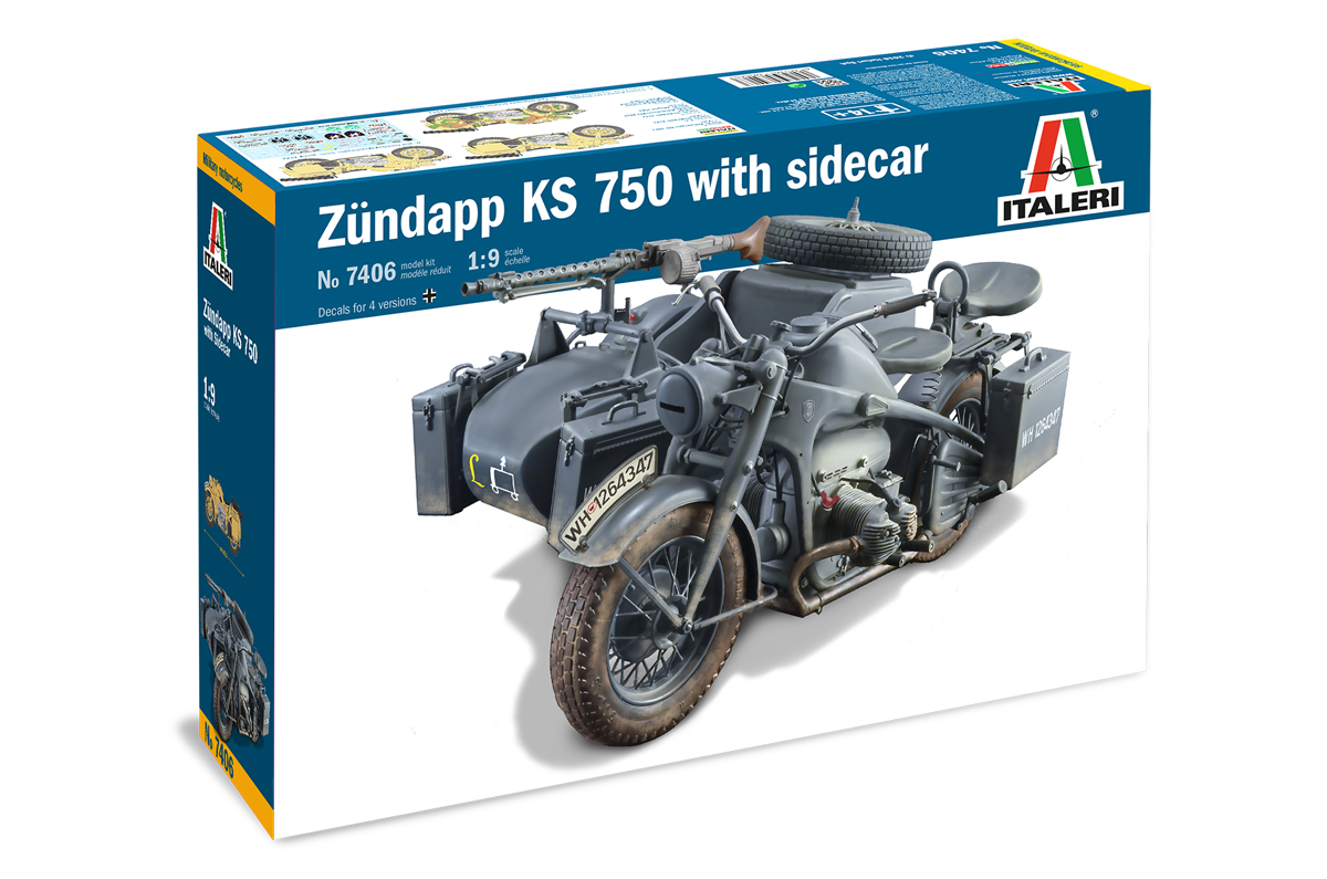 1/9 ZUNDAPP KS 750 with Sidecar