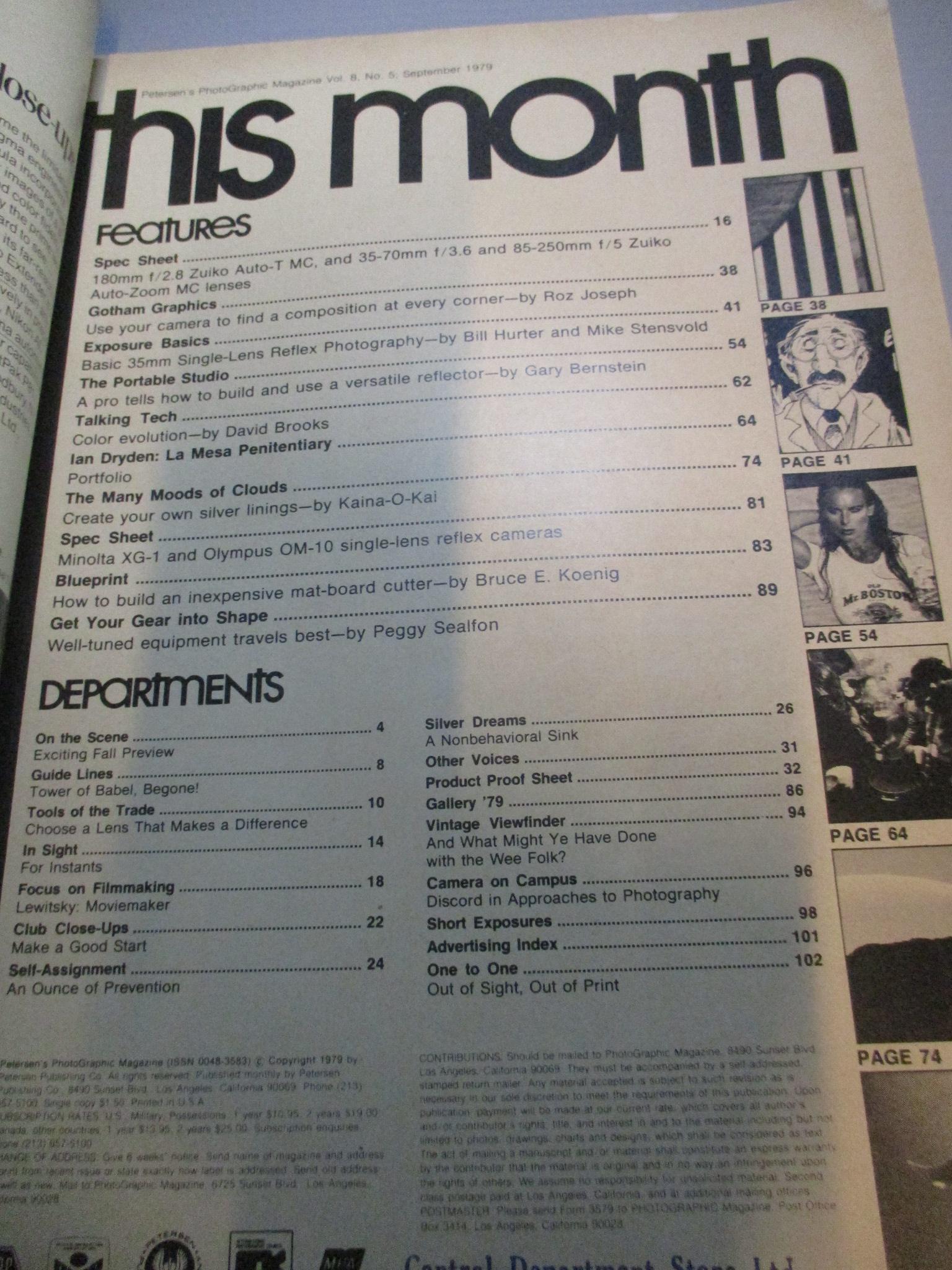 นิตยสารกล้องและการถ่ายภาพ PHOTOGRAPHIC ฉบับเดือน SEP 1979