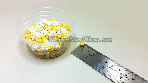 น้ำตาลไอซิ่งรูปดาว