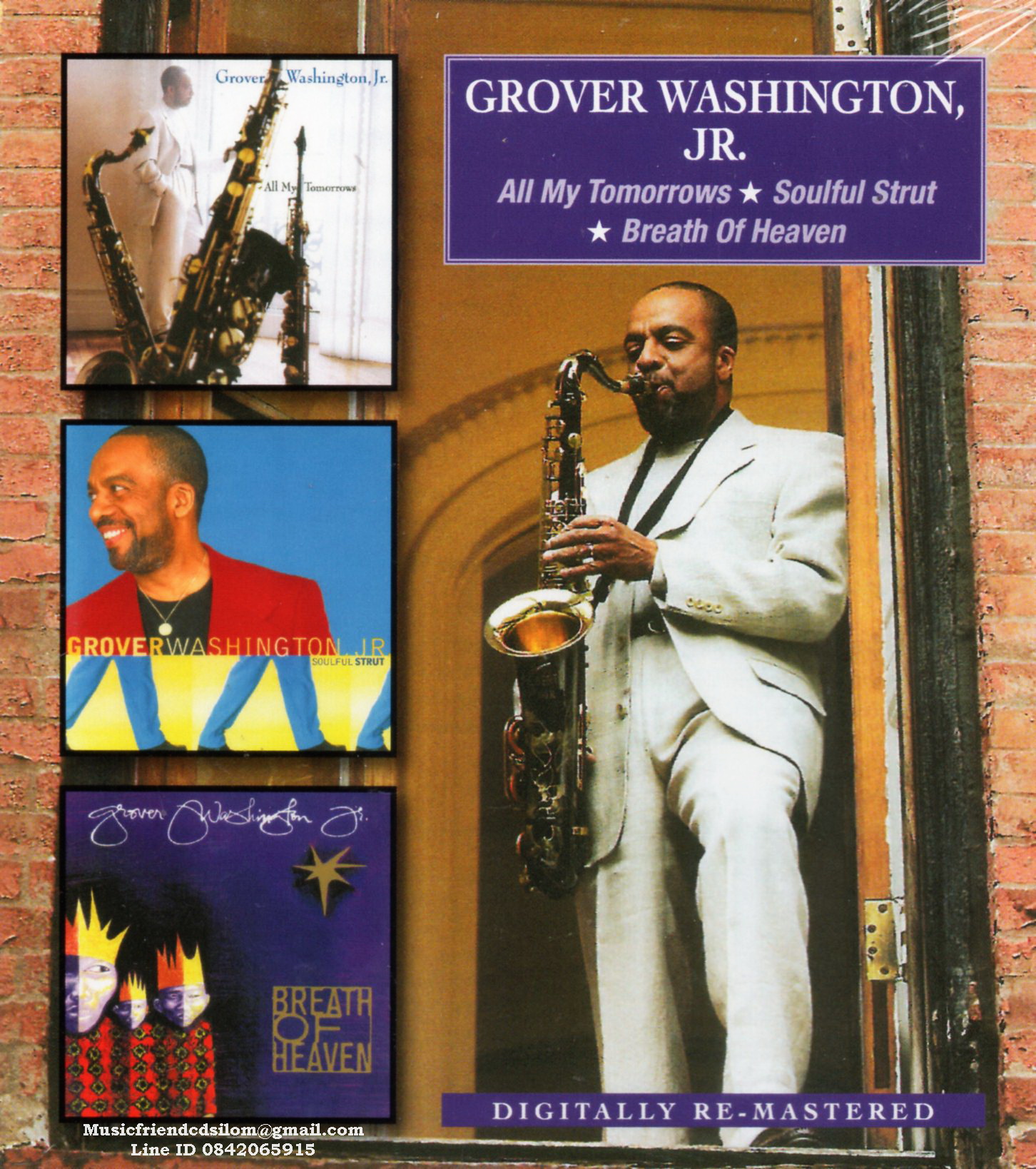 CD,Grover Washington, Jr. - All My Tomorrows - Soulful Strut - Breath of Heaven (2014)(Digitally Remastered)