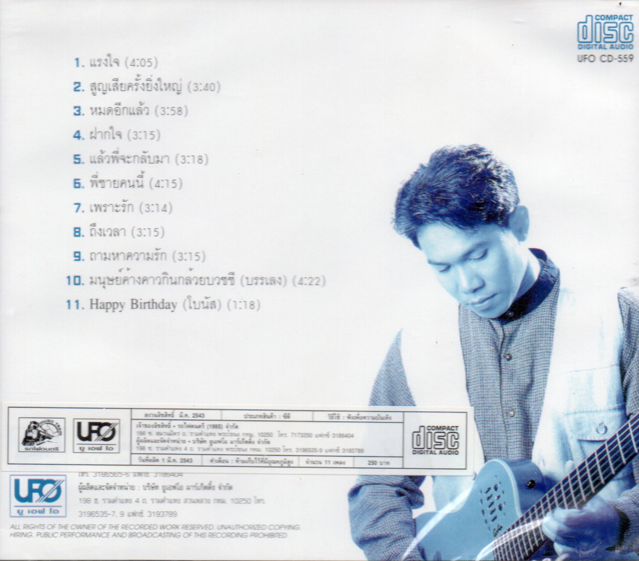 CD,หนูมิเตอร์ ชุด แด่เธอ ผู้เป็นแรงใจ (Noo Meter)(2543)(แผ่นหายาก)