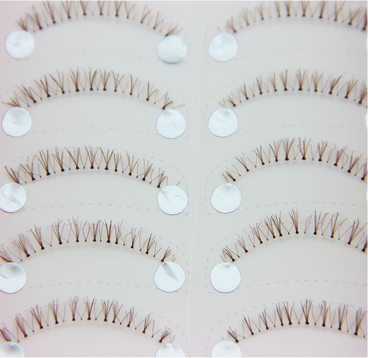 HX-20# ขนตาล่างเอ็นใส(ราคาส่ง) ขั้นต่ำ 15 เเพ็ค คละเเบบได้