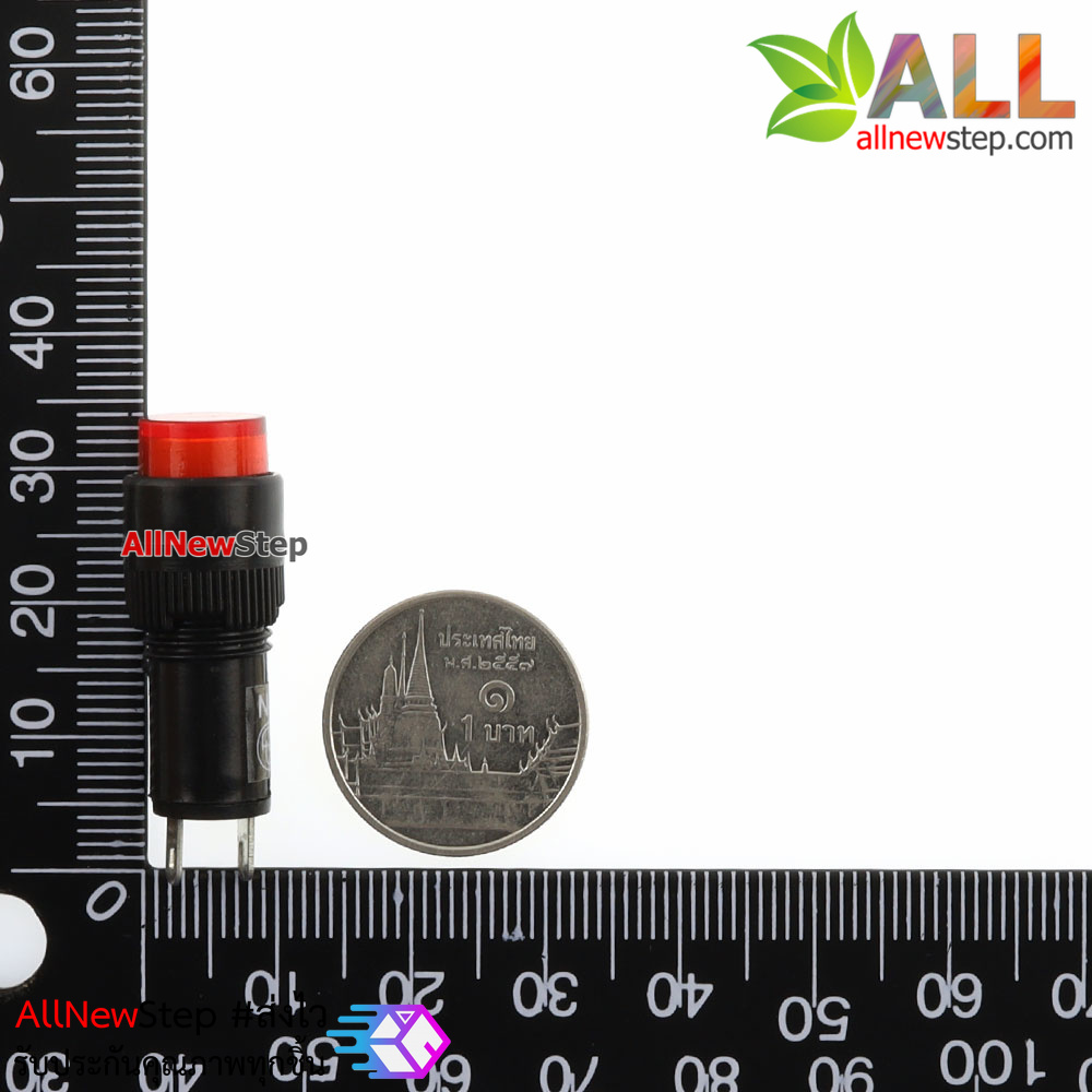 NXD-211 ไฟแสดงผล LED สีแดง signal indicator ไฟเลี้ยง 24V