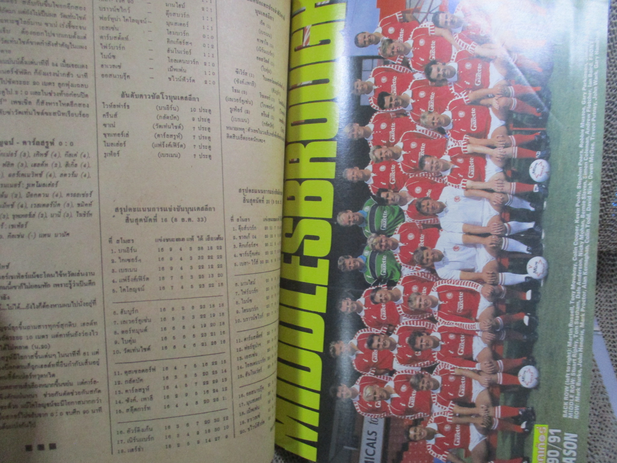 สตาร์ซอคเกอร์ ฉบับที่0685 ปี2533 ปก อันเดอร์ส ลิมพาร์ หน้ากลาง ทีมลูตัน ภาพสี ลี ชาร์ป